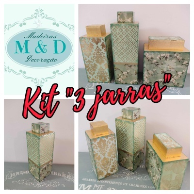 Kit "3 jarras" (aula "On Line" Setembro 2025)