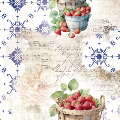 PAPEL ARROZ 54X33CM STRAWBERRY IV PFY-13755  340756
