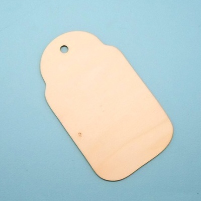 Aplicação em forma de etiqueta retangular c/cantos arredondados 8cm 98188.8