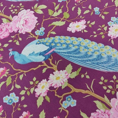 TILDA Chic Escape 100457 T1500 Peacock Tree GRAPE