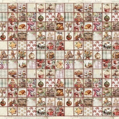 TECIDO AUTOADESIVO 70X50CM SWEET DECEMBER IV PFY-15357  341061