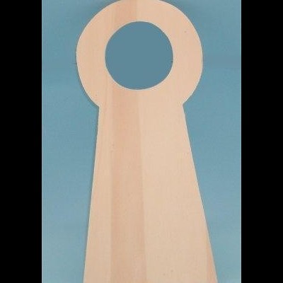 Placa de porta em chopo fechada (24cm) 186.3