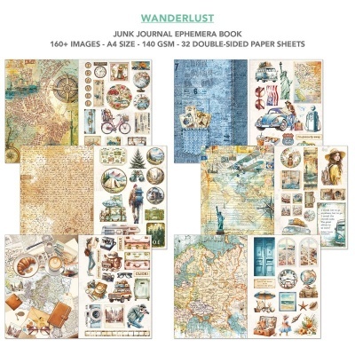 WANDERLUST Ephemera Book A4  CIAO BELLA  CBB006