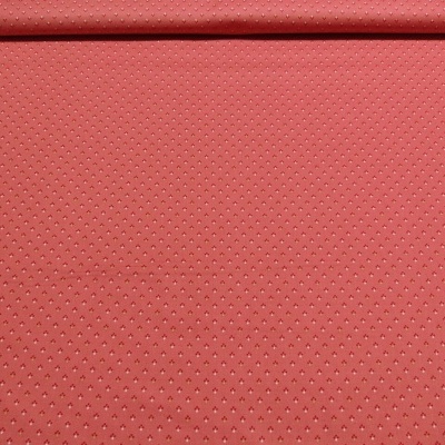 Tecido vermelho com textura a pontos pequenos