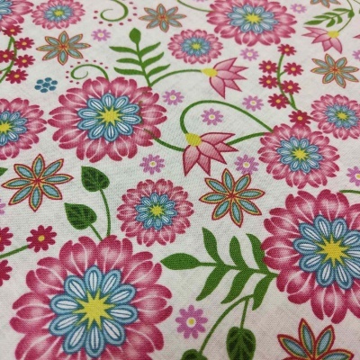 TECIDO MAYWOOD STUDIO "FLOWER & VINE" BY MONIQUE JACOBS 9880E T1711