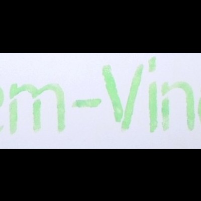 Texto verde claro 'Bem-Vindo' num fundo branco