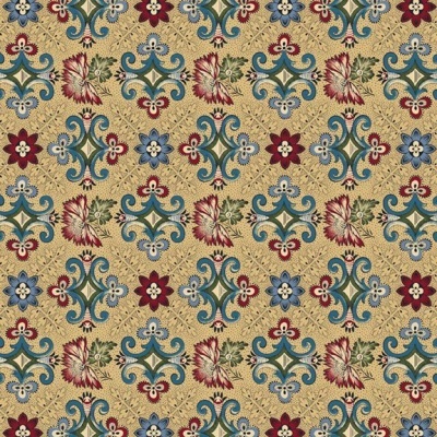 Tecido Marcus Fabrics "Vintage Charm" FLEUR DE LIS R330511  BEIGE