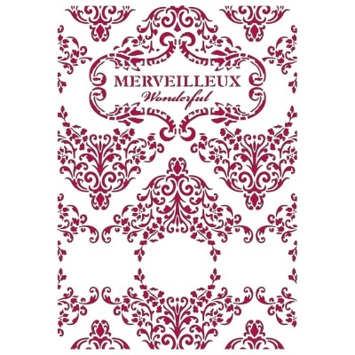 STENCIL STAMPERIA 21x29,7 A4 KSG459