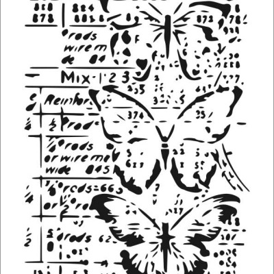 STENCIL 20X30CM 083 BORBOLETAS Ref. 440083