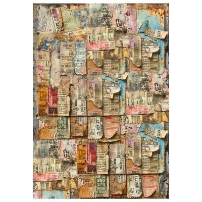 Conjunto papel arroz Mixed Media A4 set 4/Pkg Journey Ahead CIAO BELLA  CBMF006