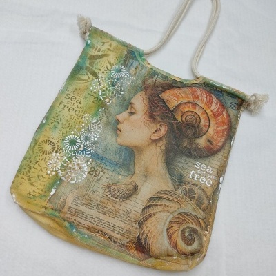 Kit  Saco "Praia c/corda"