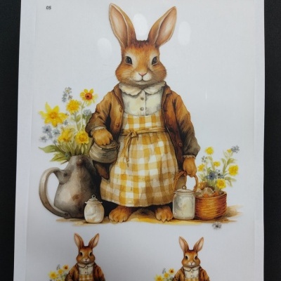 Transfere "Coelha com avental"  DTFR  05