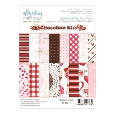ALBUM SCRAP 24F.15,2X20,3CM MINTAY "CHOCOLATE KISS" MT-KIS-11