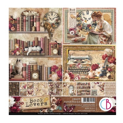 Bloco scrapbooking Ciao Bella BOOK LOVER 8"x8" CBH091