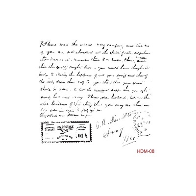 Stencil Cadence 25x25cm Carta HDM08