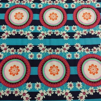 TECIDO FREE SPIRIT FLORES B12 PWAH077-queen