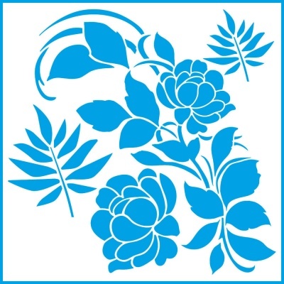 STENCIL LITOARTE 20X20CM STXX-068