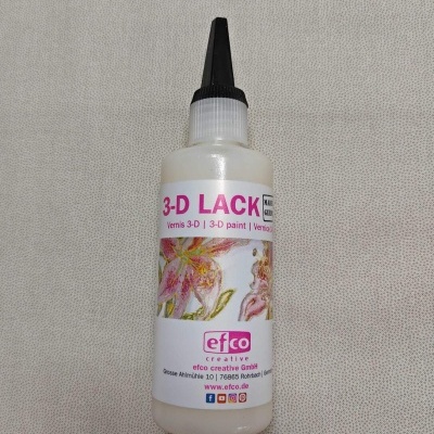 Verniz para efeito tridimensional transparente 3D Lack Efco 100ml