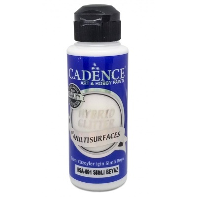Hybrid glitter OURO 120ml BRANCO CADENCE HSA001