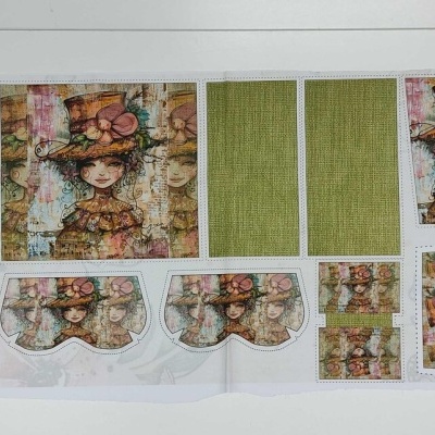 Tecido "Whish" painel Boneca FC1453