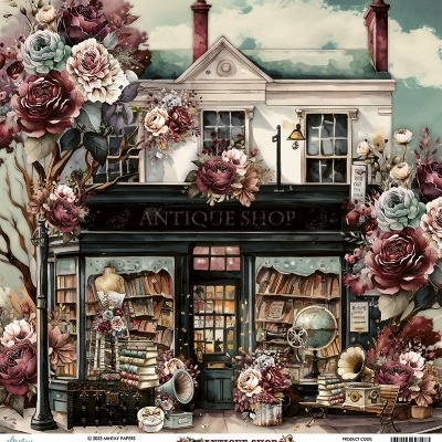 ALBUM SCRAP 12F. 30,5X30,5CM MINTAY "Antique Shop" MT-ANT-07