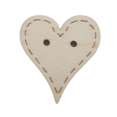 Coração c/pesponto 4cm 98390.1