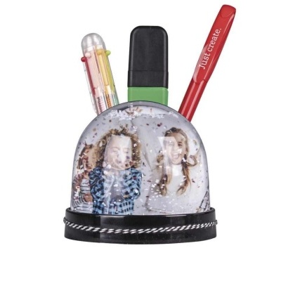 BOLA DE NEVE C/PORTA CANETAS 8CM D.9CM RAYHER Ref. 460334