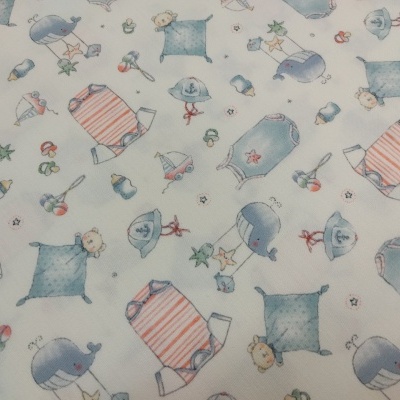 Tecido BabyBoom Bodies 9528.101 BRANCO