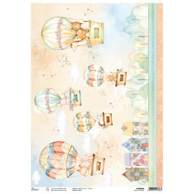 Papel arroz A3 Piuma Sweet adventure  CIAO BELLA  CBRM066