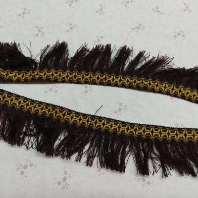 Fita c/franjas castanho/verde/amarelo