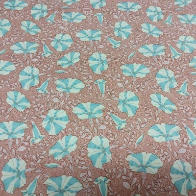 Tecido Tilda "GardenLife" Striped Petunia Coral 100309