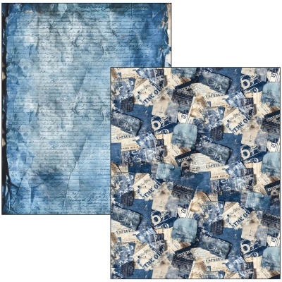 Mixed Media book URBAN BLUE DENIM A4 Maxi CIAO BELLA CBMA002