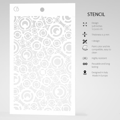 Stencil 5"x8" Washers  CIAO BELLA  MSB008