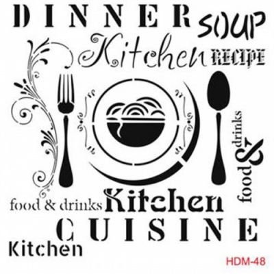 STENCIL CADENCE 25x25CM HDM48