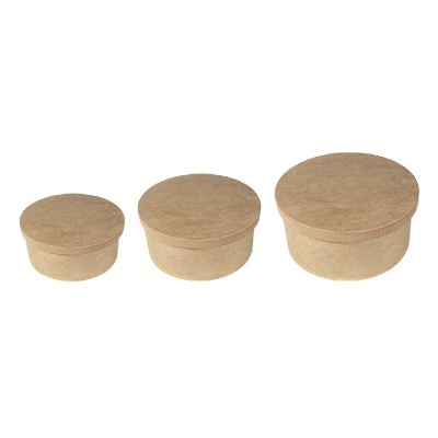 Caixa redonda grande MDF 31x13cm  650147