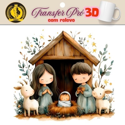 Papel Transfere 3D - Holy Family +/-7cm 13316