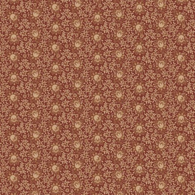 Tecido "EVELYN'S HOPE CHEST" BELL FLOWER R101080D  RED