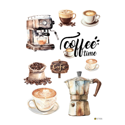 Papel Transfer Pro Coffee time 20x28cm  13085