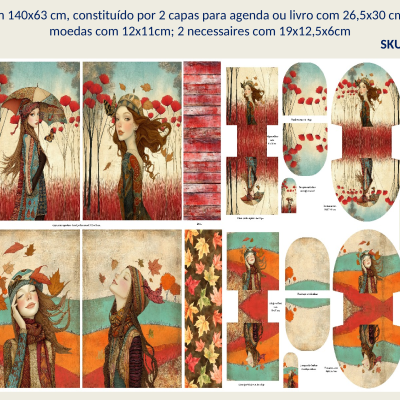 Painel "Outono é Belo" c/140x63cm 2900 440