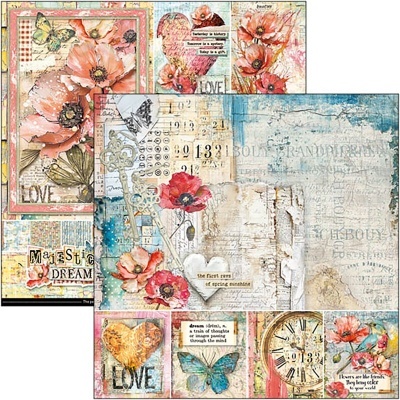 Bloco scrapbooking Ciao Bella 12"x12" (30,5x30,5cm) "Majestic Dream" CBPM 084