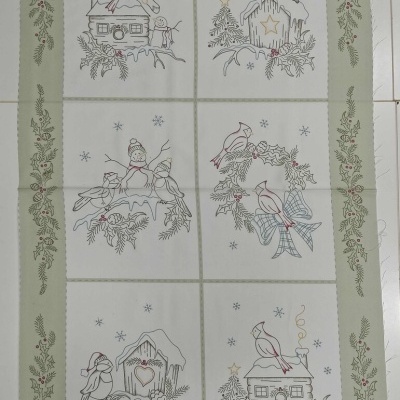 Tecido " SONGBIRD PANEL "  R190961P  SAGE