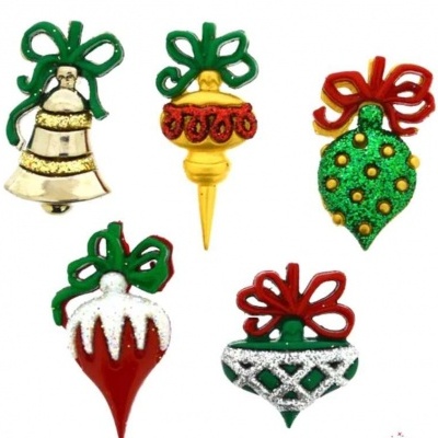 BOTÕES DRESS IT UP "Christmas Ornaments" 7475 NATAL