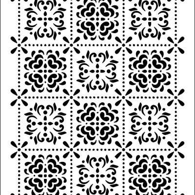 STENCIL 20X30CM 475 PADRÃO FLORES Ref. 440475