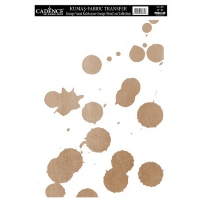 Transfer Tecido Grunge Ouro Rosa 21x30 GC-09