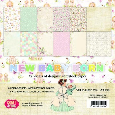 ALBUM SCRAP 12F. 30,50X30,50CM BABY WORLD CPS-NBB30