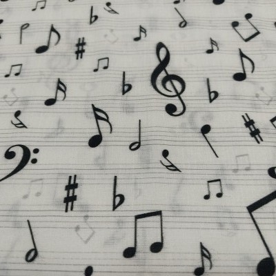 Tecido Notas música 61008 T0990