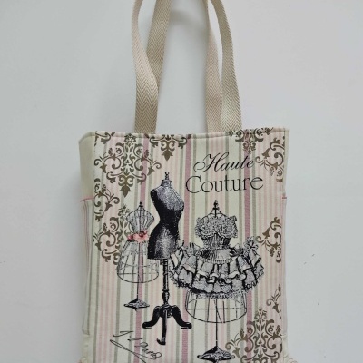 Kit saco riscas com 2 bolsos 35 x 28 x 11cm ( A x L x P )  SFB