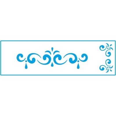 Stencil Estreito - Arabesco STE-058