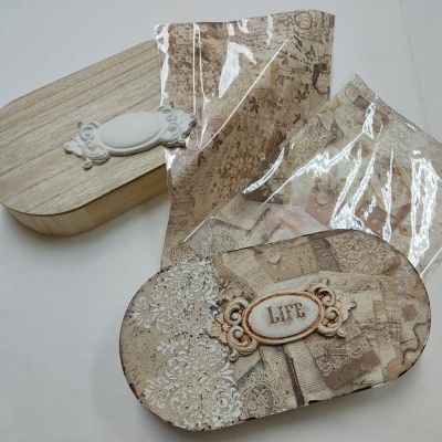 KIT Caixa oval c/aplicação