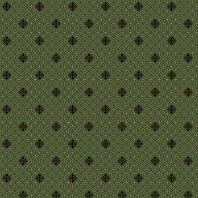 Tecido Marcus Fabrics "STURBRIDGE FLORAL PETITES" MOSAIC TILE R170714D  GREEN